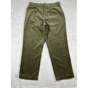 Uniqlo Olive Green Corduroy Straight leg Casual Pants (XL)
